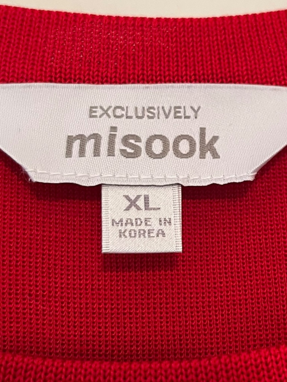 Misook Red Sleeveless Knit Tank Top XL Career Scoop Neck Shell - Picture 5 of 6